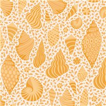 TELA TILDA - COTTON BEACH SHELLS HONEY