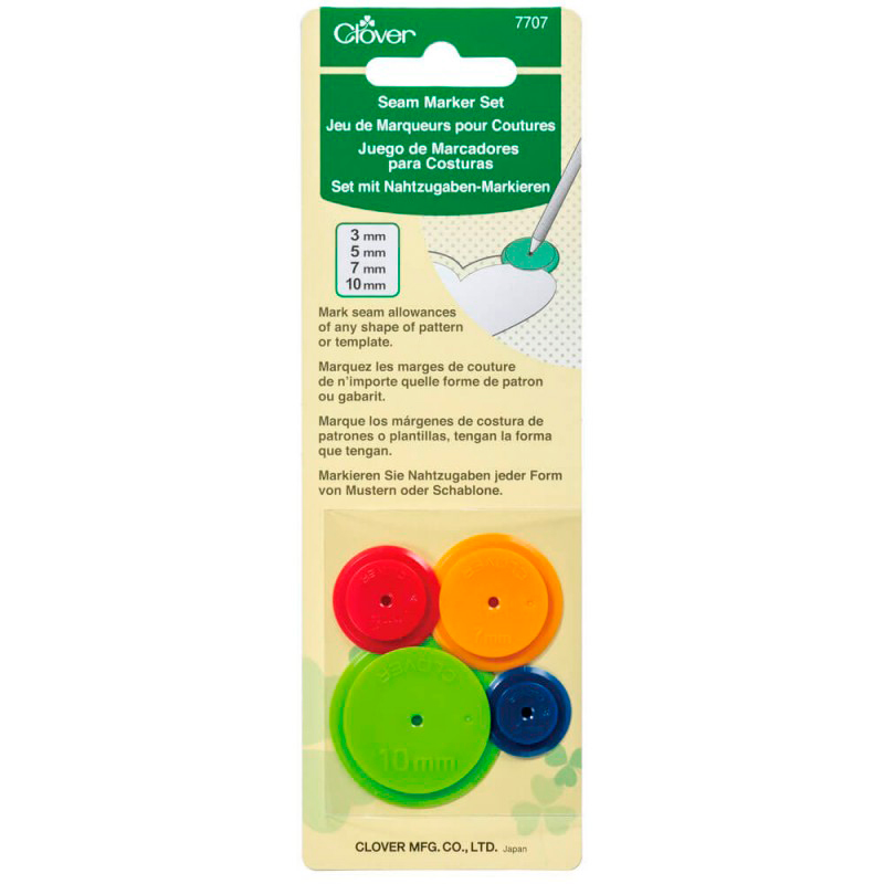 JUEGO DE MARCADORES PARA COSTURAS - CLOVER 7707 JUEGO DE MARCADORES PARA COSTURAS - CLOVER 7707