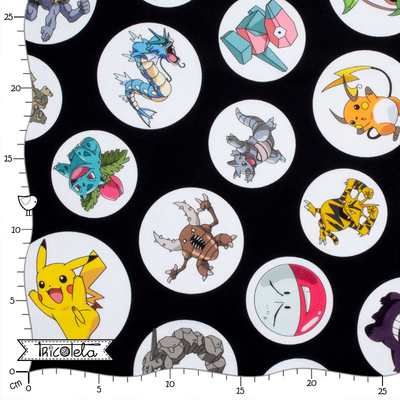 Pokémon verde água - Fat Quarter (45x55cm aproximadamente)…