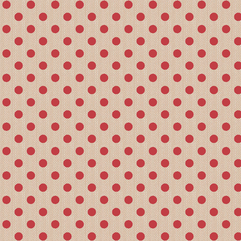 TELA TILDA - CREATING MEMORIES POLKADOT RED