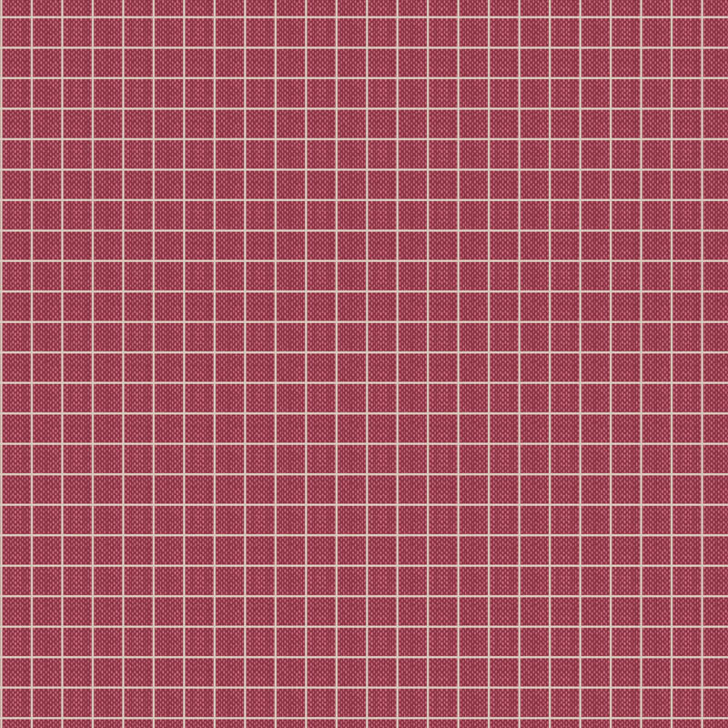 TELA TILDA - CREATING MEMORIES PLAID BURGUNDY