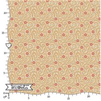 FAT QUARTER TILDA - SANCTUARY DAISYDREAM TAN