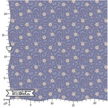 FAT QUARTER TILDA - SANCTUARY DAISYDREAM PITCH BLUE