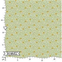 FAT QUARTER TILDA - SANCTUARY DAISYDREAM PISTACHIO